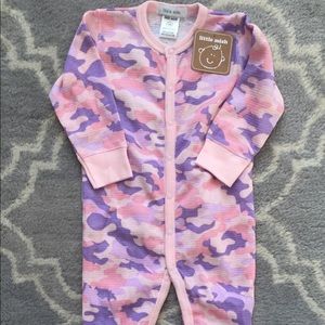 Little Mish Thermal Camo Footie